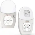 Produktbild: Gigaset Baby 100 Audio – Audio-Babyphone mit DECT-Technologie – Sichere Zwei-Wege-Kommunikation – 300m Reichweite - Fütterungstimer - Temperatursensor - Nachtlicht, Warm Grey [Deutsche Version]