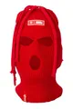 Produktbild: Manufaktur13 Dread Balaclava - 3-Loch Sturmmaske mit Dreadlocks, Sturmhaube mit Haare, Skimaske in versch. Farben, Multifunktionsmaske, elastisch/dehnbar, gestrickt (Red Hood)