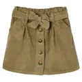 Produktbild: vertbaudet Minirock Mädchen Paperbag-Rock, Cord Bundweite verstellbar grün 146/152