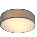 Produktbild: Monzana Deckenlampe Grau 38cm Stoff 2-flammig E27 Deckenleuchte Wohnzimmer Schlafzimmer Stoffdeckenlampe