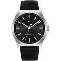 Produktbild: Tommy Hilfiger 1710668 Herren Uhr Herrenuhr Edelstahl Black Leder Schwarz Neu