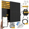 Produktbild: VALE Balkonkraftwerk All-in-One Solaranlage für private Energieerzeugung, Wifi & Bluetooth, 830,00 W, PERC, (Photovoltaik Set inkl. Balkonhalterung), Komplettset, Solarmodul, Plug & Play, App-Steuerung, 800W, 830Wp schwarz