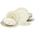Produktbild: CreaTable Mandala Gold Gold Tellerset 12-tlg Steinzeug
