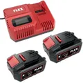 Produktbild: Flex Tools - Flex Akku-set Starter-set Schnellladegerät 2x Akkus 18v 5ah 532739