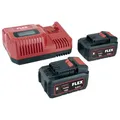 Produktbild: FLEX Akku-Set P-Set 55 R – 1 Schnellladegerät 12/18 V + 2 Akkupacks 18/5.0 (Gewicht 3,10 kg, für zahlreiche Flex-Artikel) 532739