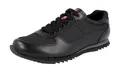 Produktbild: PRADA Leder Nylon Sneaker - 4E2721 LINEA ROSSA Schwarz - NEU -  11 45