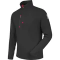 Produktbild: WÜRTH MODYF Fleecetroyer Stretch – Dehnbarer Fleece Pullover mit Zipkragen – perfekt für Handwerk, Werkstatt, Arbeiten im Freien, schwarz, Größe S