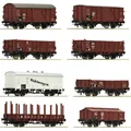 Produktbild: Roco 44003 8-teiliges Set Güterwagen der DRG, Ep II H0 + Neu