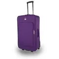 Produktbild: SIGN German Design Koffer Stoffkoffer (M/L/XL/XXL) 2er Rollen leichter Koffer lila 61 cm