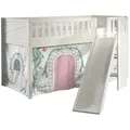 Produktbild: 58aufmkessel Hochbett, Weiß, Hellgrau, Holz, 90x200 cm, Kinder- & Jugendzimmer, Kindermöbel, Kinderbetten, Hochbetten