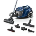 Produktbild: Bosch Staubsauger beutellos Serie 6 BGC41X36, Bodenstaubsauger, ideal für Allergiker, Hygiene-Filter, Bodendüse für Parkett, Teppich, Fliesen, Starke Saugleistung, leise, 700 W, blau
