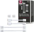 Produktbild: Paulmann LED Verbinder Set 71051 | MaxLED Full-Line COB Connector | 2er-Set | weiß transparent