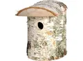 Produktbild: Naturbelassener Birkenholz-Nistkasten, Nisthilfe für Wildvögel, Loch Ø 32 mm, 14 x 14 x 22 cm, Birke