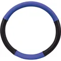 Produktbild: Lenkrad Bezug Lenkradschoner Lenkradhülle blau schwarz von Richter 37,5-39 cm