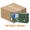 Produktbild: Tork 477413 Soft Lunchservietten 33 x 33 cm dunkelgrün 3-lagig, 10 x 150 Stück/Karton