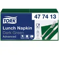 Produktbild: Tork 477413 Soft Lunchservietten Dunkelgrün / 3lagige, saugfähige Papierservietten in Grün / Vielfältig verwendbar / Advanced Qualität / 10 x 150 Servietten (1500) / 32,6 x 33 cm (B x L) / 1/4-Falz