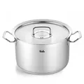 Produktbild: Fissler Original-Profi Collection / Edelstahl-Kochtopf (Ø 28 cm, 10,0L) Töpfe inkl. Metall-Deckel, Innen-Skalierung – Induktion