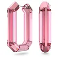 Produktbild: Swarovski Lucent Kreolen, Rosafarbene Statement Ohrringe mit Geschliffenem Swarovski Kristall