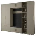 Produktbild: Abiks Möbel Garderoben-Set, Kaschmir, Schwarz, Gold, Holz, Nachbildung, 2-Sitzer, 13 Fächer, 290x236.7x47 cm, Garderobe, Garderoben-Sets & Serien, Garderoben-Sets