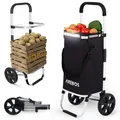 Produktbild: AREBOS 3in1 Einkaufstrolley Einkaufsroller Einkaufswagen klappbar Tragetasche
