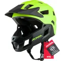 Produktbild: Alpina Rupi - Leichter & Sicherer Fullface-Helm für Kinder und Jugendliche, passend für Mountainbike-Einstieg, Abnehmbarer Kinnbügel, Verstellbare Passform, Optimal Belüftung, Visible matt, 50-55 cm