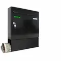 Produktbild: BASIC 1er Briefkasten mit Zeitungsfach RAL 9005 Tief Schwarz mit Posthaltebügel