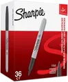 Produktbild: Sharpie-Permanentmarker (mit feiner Spitze) 36er-Packung, schwarz