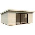 Produktbild: Palmako Gartenhaus Lea Slide Plus Naturbelassen 530 cm x 380 cm