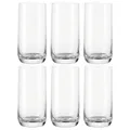 Produktbild: Leonardo Daily Trink-Gläser, 6er Set, spülmaschinenfeste Wasser, geradlinige Becher, Getränke-Set, Saft-Gläser, groß, 330 ml, 063325