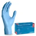 Produktbild: ARNOMED Nitril Blue Einmalhandschuhe, puderfrei, blau 359-S , 1 Packung = 200 Stück, Größe S