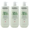 Produktbild: Goldwell Dualsenses Curls & Waves Hydrating 3 x 1000 ml Shampoo Set