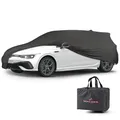 Produktbild: Walser Abdeckung Auto Indoor Stretch, Autoabdeckung, staubdichte Autogarage, Autoplane Winter, Autogarage Winter, Abdeckung für Auto, Abdeckplane Kombi Größe 4 schwarz