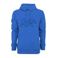 Produktbild: FORSBERG Pettarson Herren Hoodie mit Bärenlogo | Skandinavisch inspirierter Kapuzenpullover | All-Year Kollektion | Freizeit, Handwerk, Outdoor, Farbe:Kornblau, Größe:XL