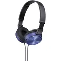 Produktbild: Sony MDR-ZX310 On Ear Kopfhörer kabelgebunden Blau Faltbar