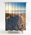 Produktbild: Sanilo Duschvorhang Düne 180 x 200 cm, 100% wasserdicht, Anti-Schimmel-Effekt, hochwertige Qualität