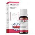 Produktbild: Medolin® Nagelpilz Lösung - Wissenschaftlich bestätigte Wirkung - Effektiver Nagellack für schöne & gepflegte Nägel | Nagelhärter | Geeignet für Fuß & Hand, 10 ml