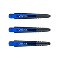 Produktbild: WINMAU Dart Shaft - Vecta Polycarbonat Dartschäfte - 1 Set pro Packung (insgesamt 3 Dart-Schäfte) - Professionelles Dartzubehör - Blau & Schwarz Kurz Schäfte