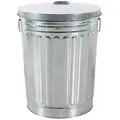 Produktbild: Zink Abfalleimer mit Deckel 58 Liter Silber Outdoor Garten Mülleimer Tonne Mülltonne Zinktonne Abfalltonne - Silber
