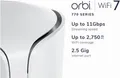 Produktbild: Netgear Orbi 7 TB WiFi 7 SATELLITE RBE770 - Access Point - 11 Gbps (RBE770-100EUS)