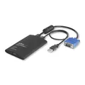 Produktbild: StarTech.com USB-Crash-Cart-Adapter, Dateiübertragung und Video, tragbarer Serverraum-Laptop zur KVM-Konsole (NOTECONS02), USB 2.0 mit Dateiübertragung