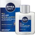 Produktbild: NIVEA MEN Anti-Age Hyaluron After Shave Balsam, erfrischendes After Shave für Männer mit Hyaluron für 24h Feuchtigkeit, beruhigende Gesichtspflege nach der Rasur (100 ml)