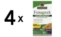 Produktbild: 4 x Natures Answer Fenugreek, 600mg - 90 vcaps (180,42 EUR/kg)