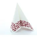 Produktbild: Mank Serviette Airlaid Rob in Bordeaux, 40 x 40 cm, 50 Stück - Ornamente Geburtstag