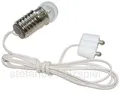 Produktbild: Fassung E10 mit Kabel+Stecker für Puppenhausbeleuchtung 3,5V, Puppenhaus-Lampe