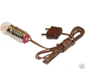 Produktbild: Fassung E10 mit Birnchen,Kabel,Stecker Lampe f.Krippe,Puppenhausbeleuchtung 3,5V