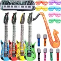 Produktbild: Aufblasbare Rock Star Toy Set-18 Stück aufblasbare Party Props-4 Aufblasbare ...