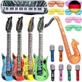 Produktbild: Aufblasbare Rock Star Toy Set-18 Stück aufblasbare Party Props-4 Aufblasbare
