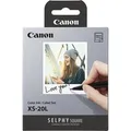 Produktbild: Canon Fotopapier XS-20L, für Selphy Square QX10, 7,2 x 8,5 cm, 220 g/m², glänzend, 20 Blatt inkl. Tinte
