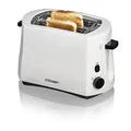 Produktbild: Cloer 331 Cool-Wall-Toaster, 825 W, für 2 Toastscheiben, integrierter Brötchenaufsatz, Krümelschublade, Nachhebevorrichtung, Weiß