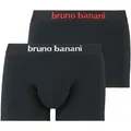 Produktbild: Bruno Banani Boxer Flowing (2er Pack) mit kontrastreichem Logobund rot|schwarz M (5)